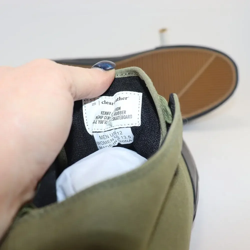 Clearweather Kenny‎ Anderson Sneakers – Men’s Size 12 Green Black Mid Top NWY